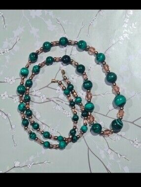 Vintage Green Malachite Necklace